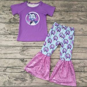 Vampirina Sequin Sparkly Purple pants outfit